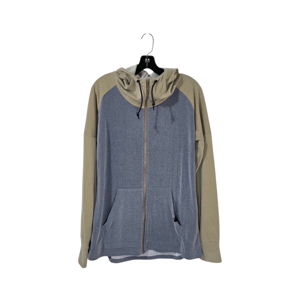 Flylow Full Zip Hoodie Women's Medium Gray Tan‎ Outdoor Activewear Hiking